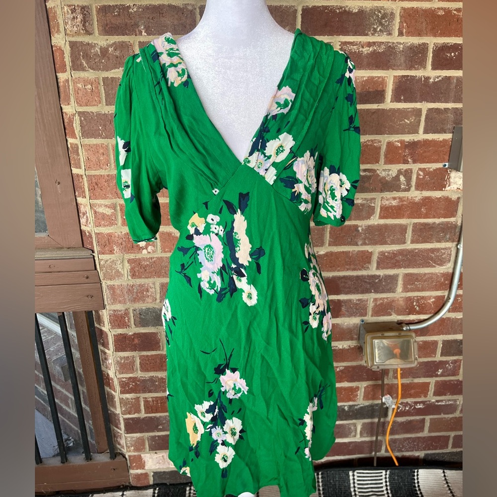 Free People Garden Floral Sleeve Dress Size 6 - Picture 5 of 14